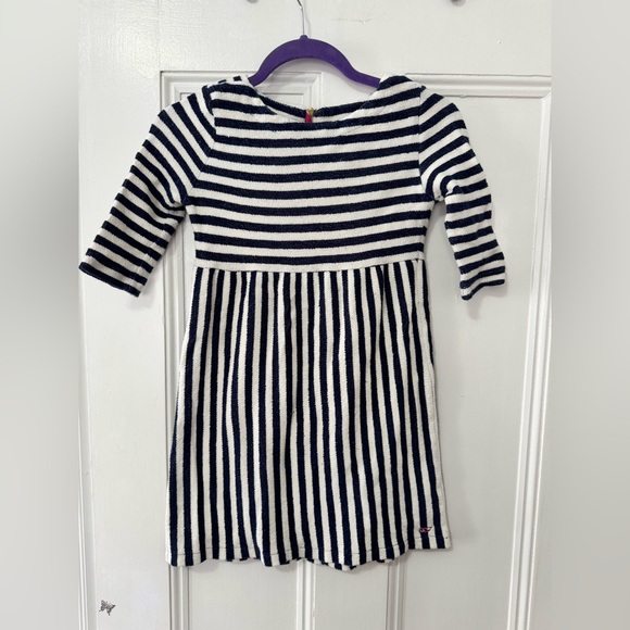 Vineyard vines navy and white stripe girls dress size 7/8 - Picture 1 of 3